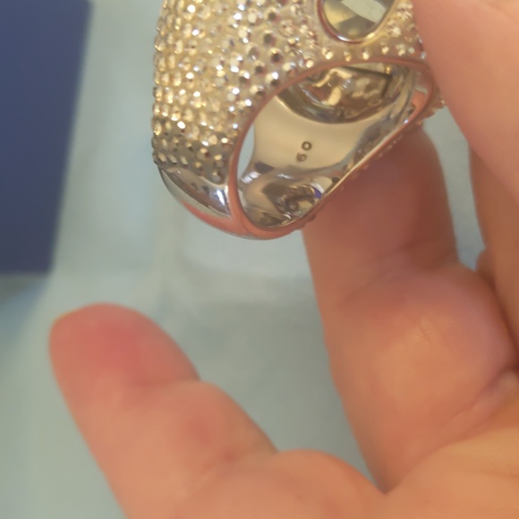 Swarovski Large Silver Flower Ring - Picture 8 of 15